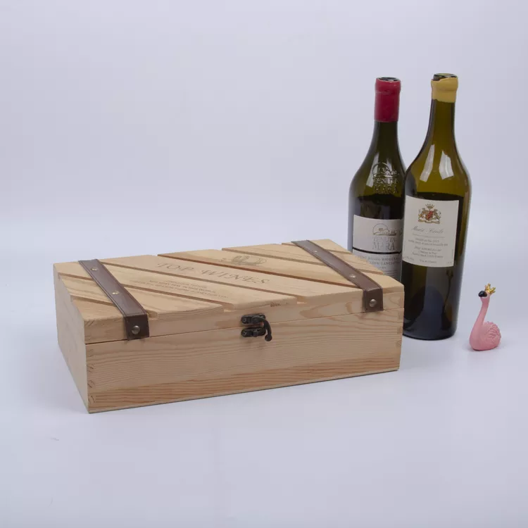 hộp gỗ đựng rượu vang 2 chai